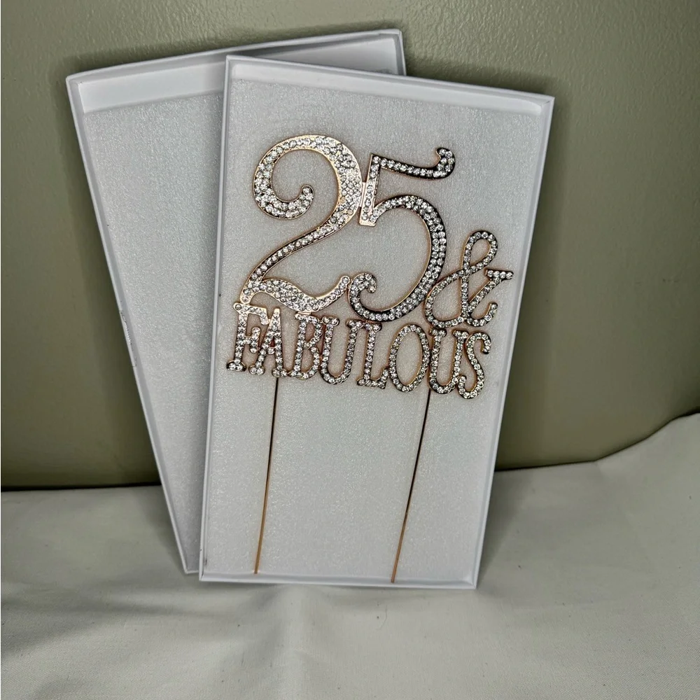 25 & Fabulous Cake Topper